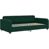  Dnevni krevet s madracem tamnozeleni 90 x 200 cm baršunasti | shoptok.hr