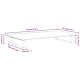 vidaXL Stojalo za monitor črno 60x35x8 cm kaljeno steklo in kovina | Shoptok.si