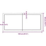 Stolna ploča 120x50x(2-6) cm od hrastovine sa živim rubom | shoptok.hr