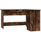 Maison Chic Kotna Pisalna miza - pisarniška miza - Računalniška miza dimljeni hrast 120x140x75 cm inženirski les, (21785148) Cene