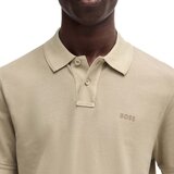 Boss Prime Cotton Pique Polo Shirt Light Beige Bež | shoptok.hr