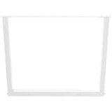  Noge jedilne mize V-oblika 2 kosa Bela 100x(72-73,3) cm Jeklo | Shoptok.si