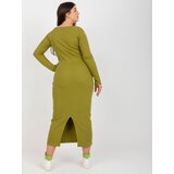 FANCY Dress-FA-SK-0244.96-olive | shoptok.hr