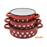  Emajlirane šerpe set od 3 crvene | ePonuda.com