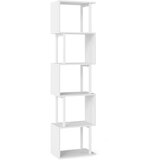 Costway Geometrijska 6-stopenjska knjižna omara Knjižna omara za dnevno sobo, (5000219782) | Shoptok.si
