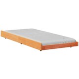 vidaXL Konstrukcija postelje Voskast rjav 100 x 200 cm, (5000128623) | Shoptok.si