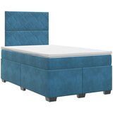  Boxspring krevet s madracem Plava 120 x 190 cm Baršun | shoptok.hr