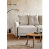 Miuform Bež sklopiva kutna garnitura od samta (s desnim kutom) Lazy Lukka – | shoptok.hr