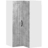  Zidni kutni ormar Lucca Betonska siva 57 x 57 x 100 cm | shoptok.hr
