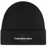 Calvin Klein Jeans Kape MONO LOGO EMBRO BEANIE K50K512460 Črna