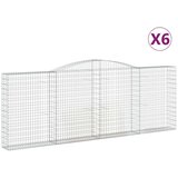  Lučne gabionske košare 6 kom 400x30x40/60 cm pocinčano željezo | shoptok.hr