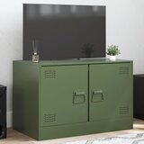  The Living Store TV omarica olivno zelena 67x39x44 cm jeklo - TV Omarica, (21508465) | Shoptok.si