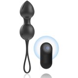 Brilly Glam Vibrating Kegel Beads with Remote Black Cene