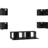  Set TV komoda Ostalo 6 pcs Crni hrast Srednja 120 x 30 x 30 cm | shoptok.hr