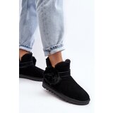 Boto Women's suede snow boots with cutouts black Eraclio | Shoptok.si