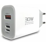 BAVIN Bavitel punjač 30W Usb A/Type C/IOS + kabl Type C/Lightning bela KeKe-PD004 Cene