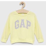 GAP Dječja dukserica boja: žuta, s tiskom | shoptok.hr