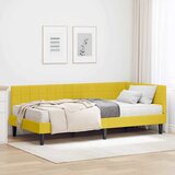  Kutni krevetni okvir s madracem 2 kom. Žuta 100 x 200 cm Baršun | shoptok.hr