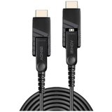 Lindy 10m Fibre Optic Hybrid Micro-HDMI 18G Cable with Detachable HDMI and DVI Connectors | shoptok.hr
