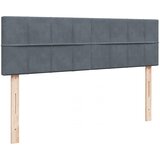  Otomanski krevet s madracem tamnosivi 140x200 cm baršunasti | shoptok.hr