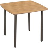 vidaXL 44233 Garden Table 80x80x72cm Solid Acacia Wood and Steel | shoptok.hr