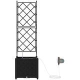  Vrtna saksija Crna 40 x 40 x 142 cm Plastika | shoptok.hr