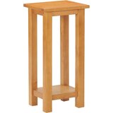vidaXL Stranska mizica 27x24x55 cm trdna hrastovina Cene