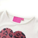  Dječja majica dugih rukava prljavo bijela boja 104 | shoptok.hr