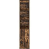 vidaXL Visoka ploča dimljeni hrast 37,5x35x180 cm izrađeno drvo | shoptok.hr