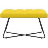  Klupa s gumbastim tkanjem Svijetlo žuta 80 x 40 x 46 cm Tkanina | shoptok.hr