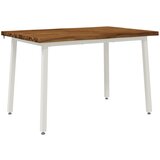  110 x 55 x 75 cm Čvrsto drvo akacije Prirodna i bijela | shoptok.hr