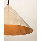 Kave Home Medeninasta viseča svetilka s kovinskim senčilom ø 46 cm Parlava – | Shoptok.si