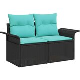  Vrtna sedežna garnitura s shranjevanjem 5 pcs Črna poli ratan, (5000145167) | Shoptok.si
