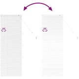 vidaXL Zavjesa za prozor sa zavjesama Ostalo Bijela 80 x 130 cm Aluminij | shoptok.hr