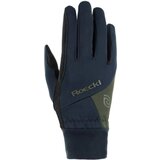 Roeckl Zimske jahalne rokavice "Wilber", black/dark seaweed - 8.5 Cene