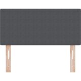 vidaXL LED vzglavnik - preprost dizajn, temno siva, 100 cm, kordurojska tkanina | Shoptok.si