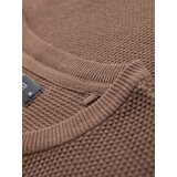 Ombre Men's fine-textured knit shirt - light brown | shoptok.hr