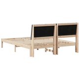  Okvir za krevet s uzglavljem Smeđa 150 x 200 cm tkanina | shoptok.hr