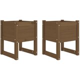  Sadilice 2 kom boja meda 40x40x52,5 cm od masivne borovine | shoptok.hr