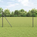 vidaXL varjena žična ograja z 7 stebri Siva 1,2x10 m Jeklo Cene