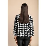 Fenzy mehak pulover s pepita vzorcem, črn | Shoptok.si
