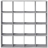 vidaXL Ormarić z knjige boja hrasta 137,5x29x137,5cm konstruirano drvo | shoptok.hr