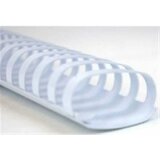 Klipko spirala za vezavo KLSW45 pvc 45 mm, bele, 50 kos ovalne | Shoptok.si