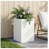 vidaXL Vrtna saksija Bijela 40 x 40 x 60 cm Čelična vrata - Bijela 40 x 40 x 60 cm | shoptok.hr