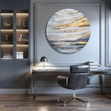  Okrugla slikana slika Zlatno nebo | different dimensions | shoptok.hr