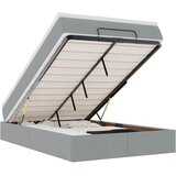 Maison Chic Otomanska Posteljni okvir - Dvoposteljna postelja - Zakonska postelja z vzmetnico siv 120x200 cm blago-J350, (21775670) | Shoptok.si
