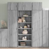 vidaXL Visoka omara siva sonoma 70x41x185 cm inženirski les Cene