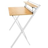 MID.YOU Pisalna Miza Easy Clap, Bela, Barva Hrasta | Shoptok.si