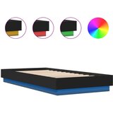  The Living Store Posteljni okvir z LED lučkami črn 100x200 cm - Posteljni Okvir, (21501257) | Shoptok.si