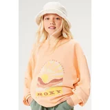 Roxy Otroški pulover LINEUPCREWRGTER oranžna barva
